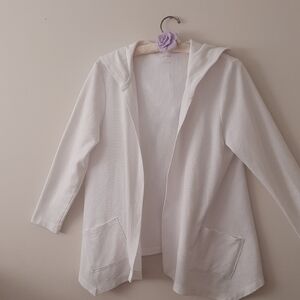 Alia white cardigan size small petite.